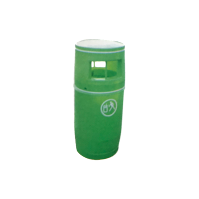 PAPELERA VERDE 90L SIN CUBO INTERIOR