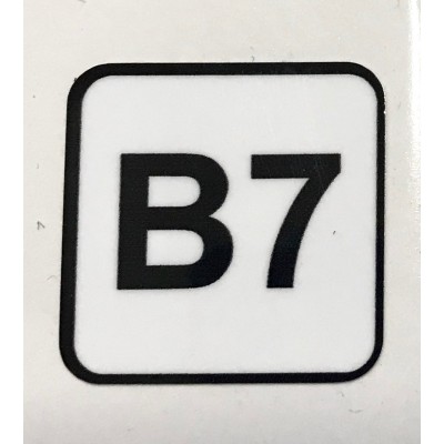 PEGATINA IDENTIFICATIVO GRADO DE COMBUSTIBLE B7