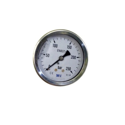 MANOMETRO 0-250 BAR 1/4 AXIAL D.63mm MANOMETRO 0-250 BAR 1/4 AXIAL D.63mm